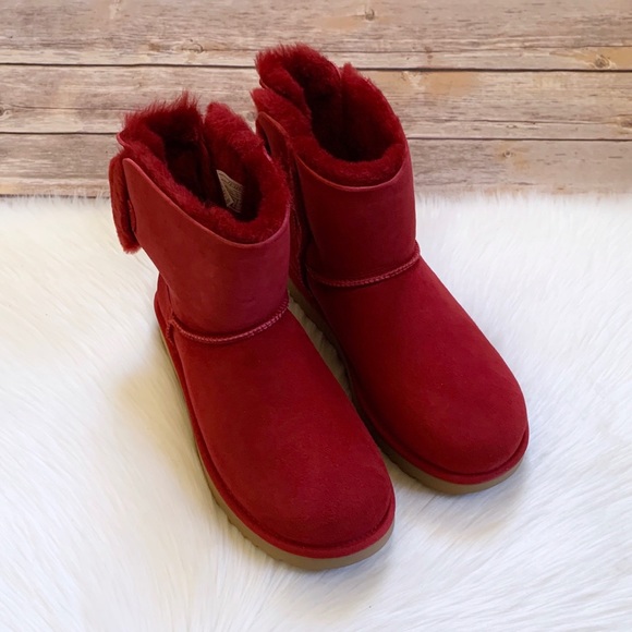 UGG Classic Double Bow Mini Kiss Boots - Picture 5 of 8